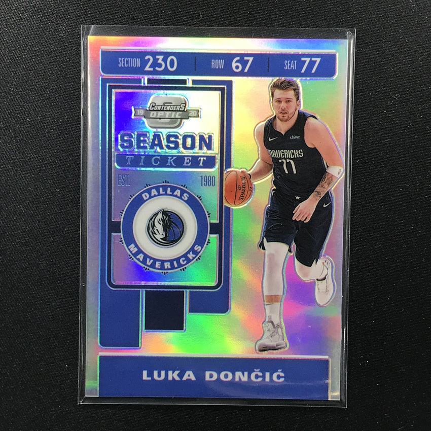 2019-20 Contenders Optic LUKA DONCIC Season Ticket Silver #34-Cherry Collectables
