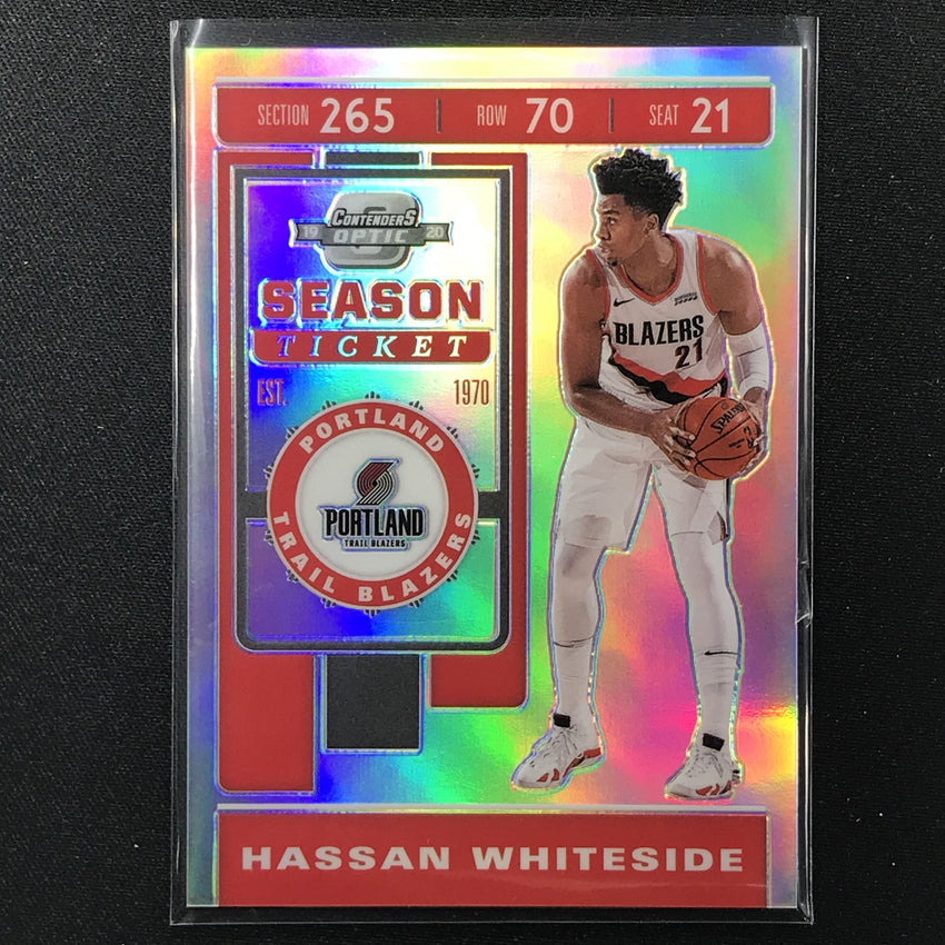 2019-20 Contenders Optic HASSAN WHITESIDE Season Ticket Silver #52-Cherry Collectables