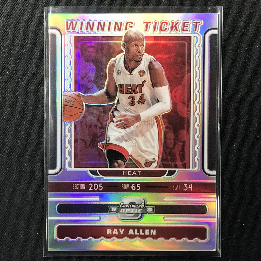 2019-20 Contenders Optic RAY ALLEN Winning Ticket Silver #16-Cherry Collectables