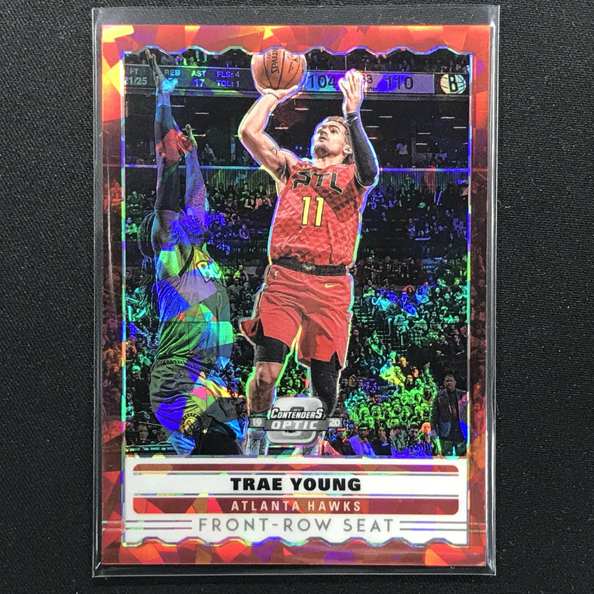 2019-20 Contenders Optic TRAE YOUNG Front Row Seat Red Ice #9-Cherry Collectables