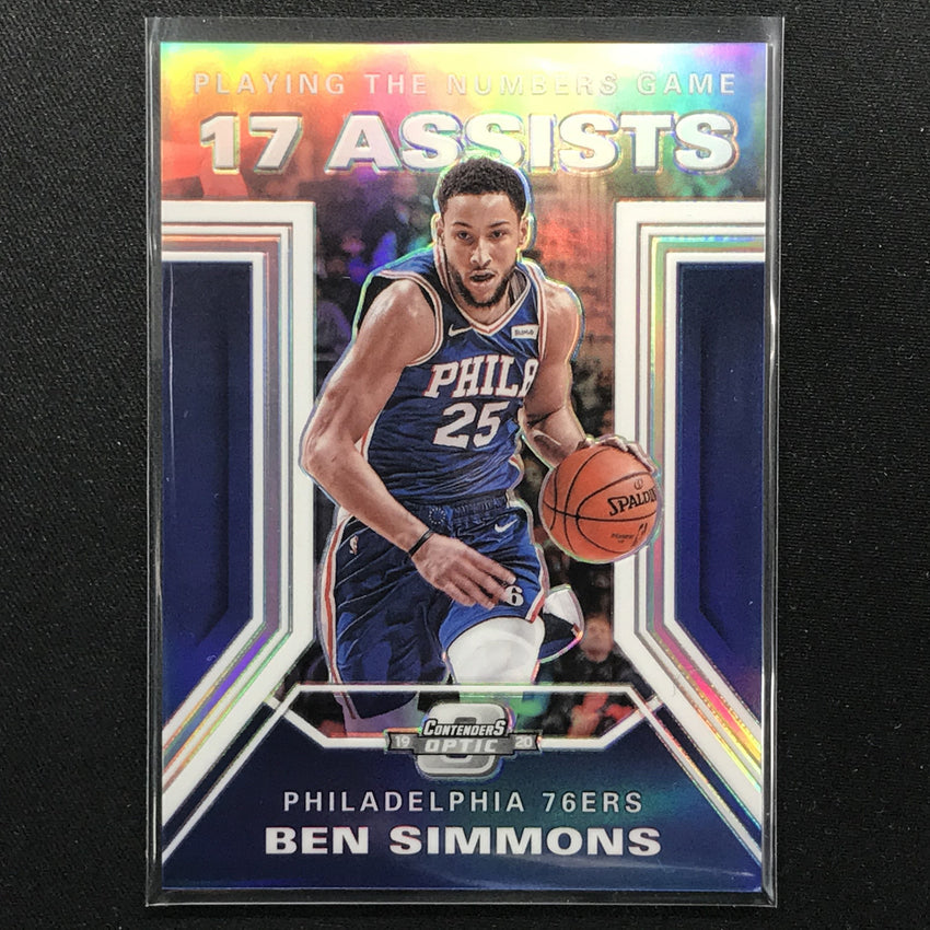 2019-20 Contenders Optic BEN SIMMONS Playing The Numbers Silver #25-Cherry Collectables