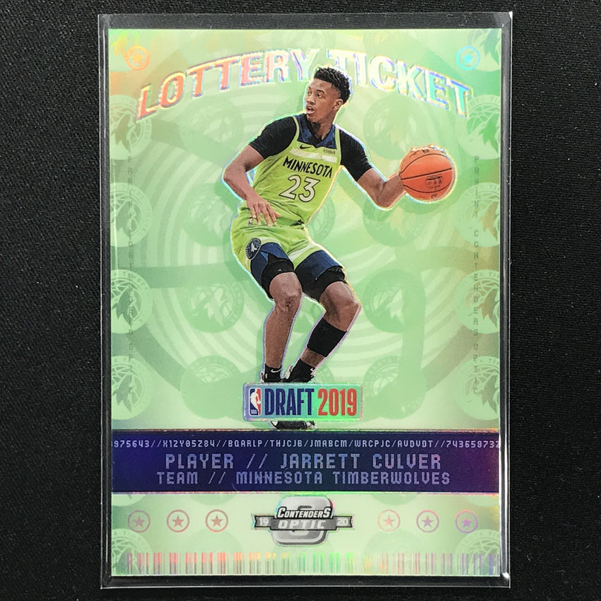 2019-20 Contenders Optic JARRETT CULVER Lottery Ticket Rookie #6-Cherry Collectables