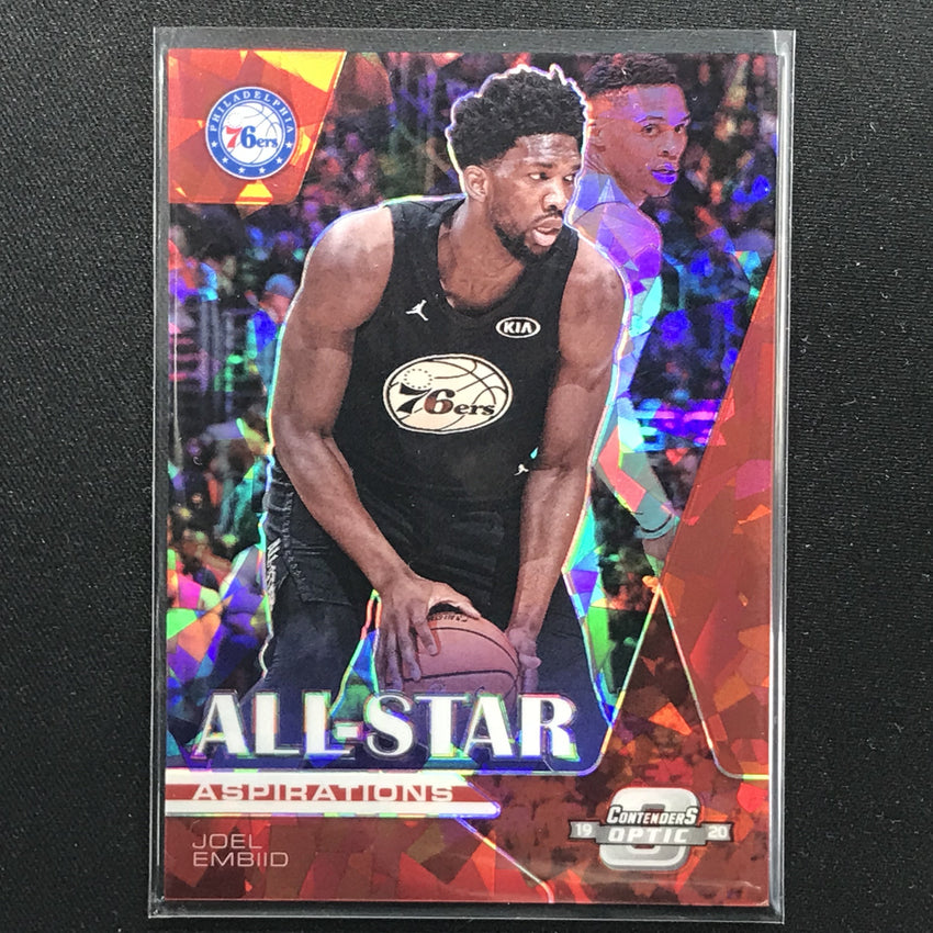 2019-20 Contenders Optic JOEL EMBIID All Star Aspirations Red Ice #13-Cherry Collectables