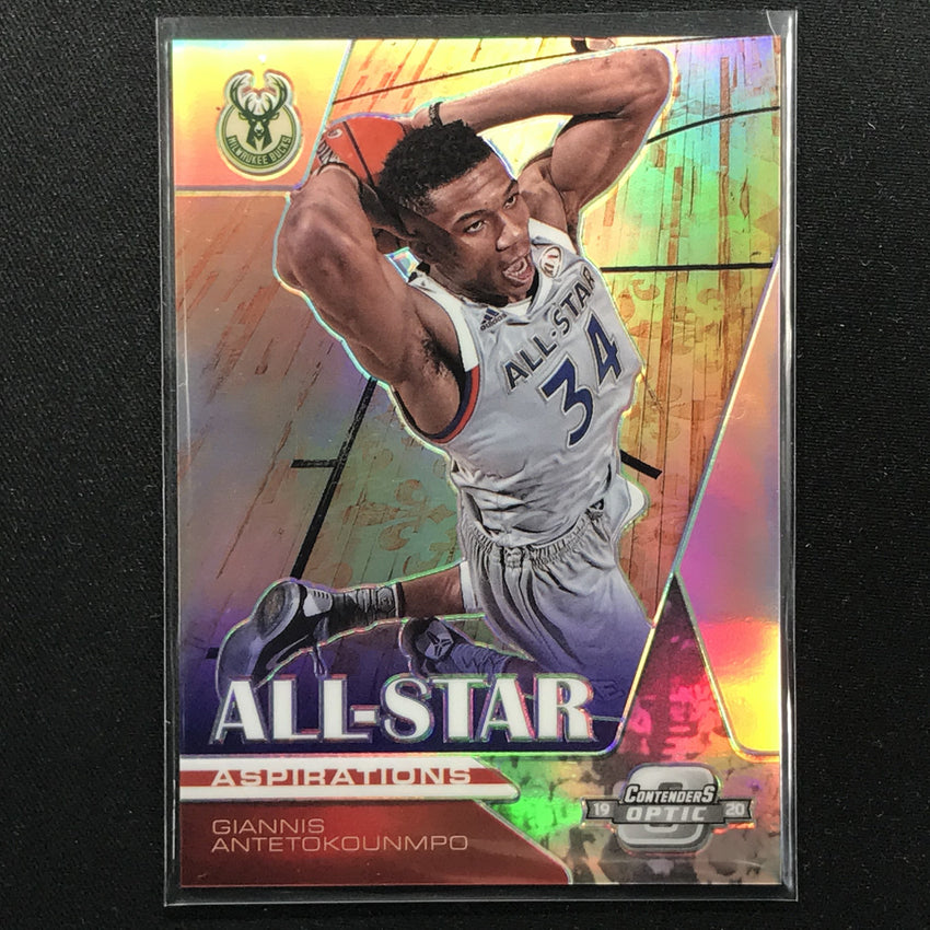 2019-20 Contenders Optic GIANNIS ANTETOKOUNMPO All Star Aspirations Silver #18-Cherry Collectables