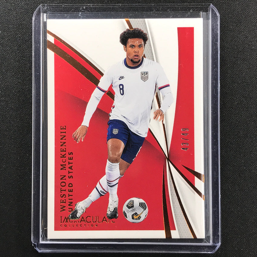 2021 Immaculate Weston Mckennie United States Base Bronze 43/49