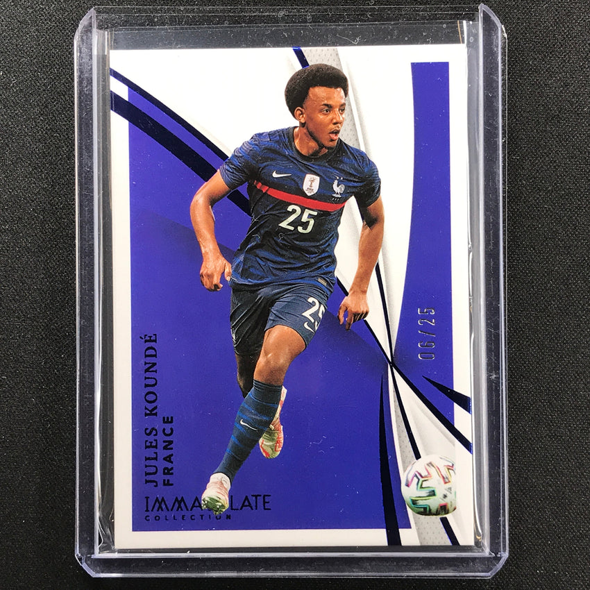 2021 Immaculate Jules Kounde France Base Sapphire 6/25