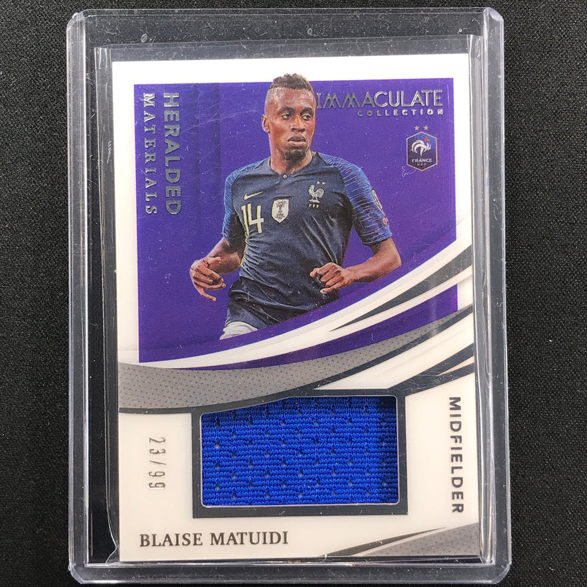 2021 Immaculate Blaise Matuidi Heralded Materials Relic Acetate 23/99