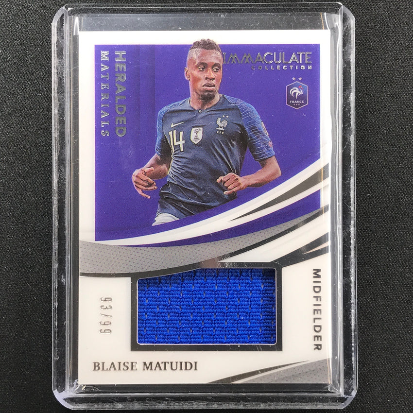 2021 Immaculate Blaise Matuidi Heralded Materials Relic Acetate 93/99