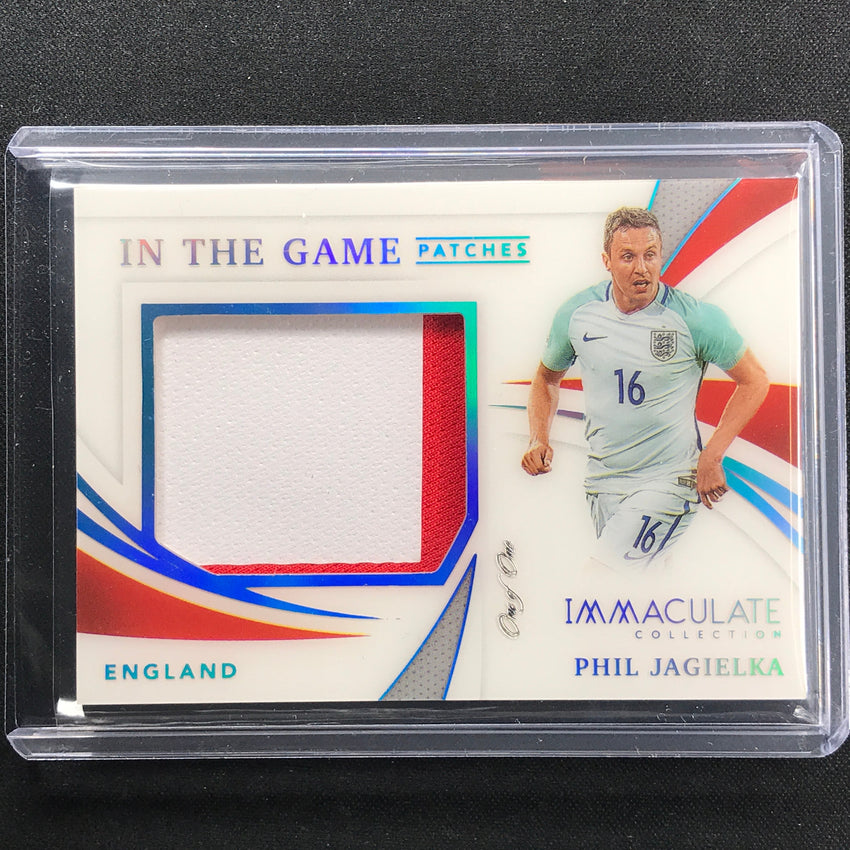 2021 Immaculate Phil Jagielka In The Game Patches Relic Platinum 1/1