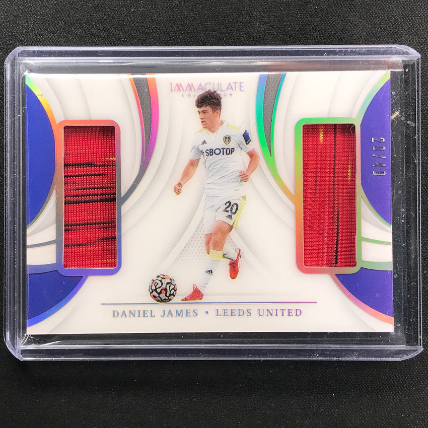 2021 Immaculate Daniel James Jumbo Dual Patches Relic Acetate Silver 28/49