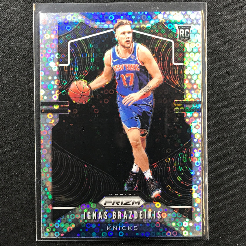 2019-20 Prizm IGNAS BRAZDEIKIS Rookie Fast Break Silver Disco #284