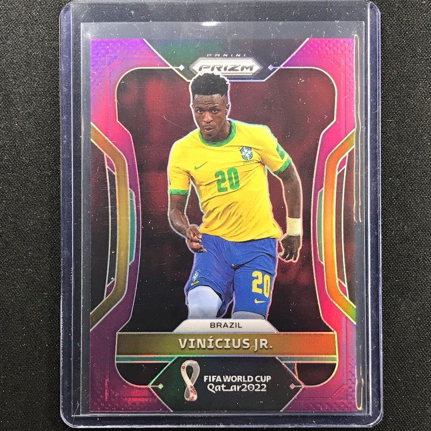 2022 Prizm FIFA World Cup Qatar VINICIUS JR. Purple 85/199 #36