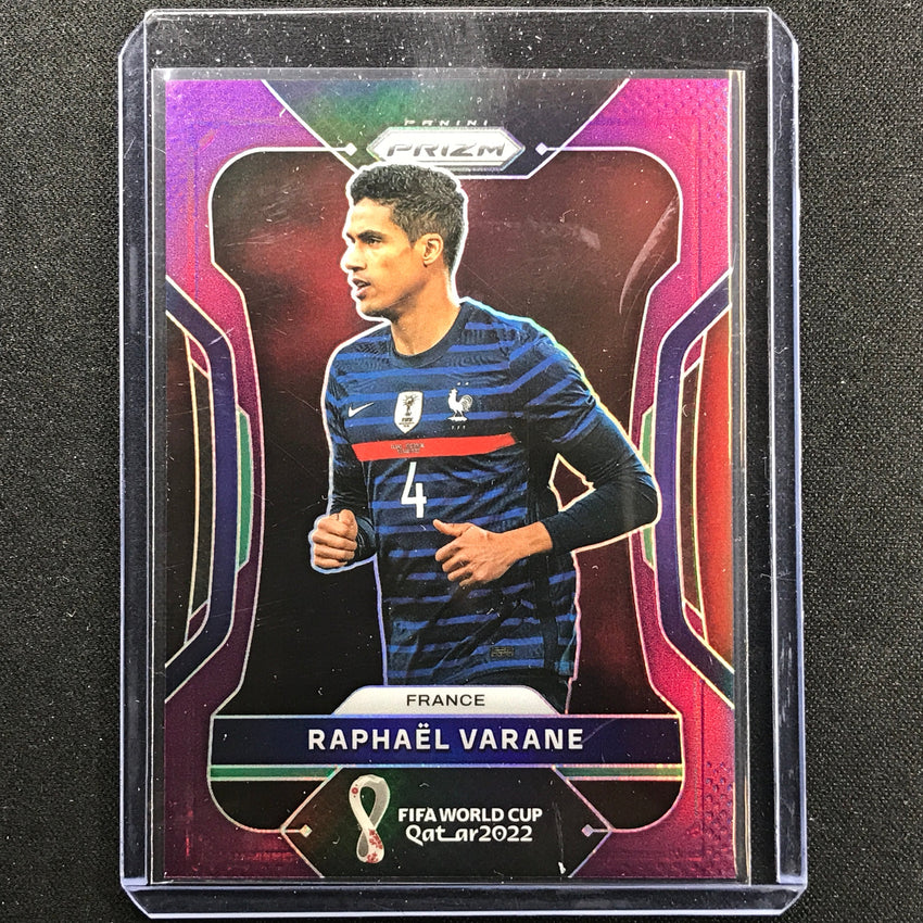 2022 Prizm FIFA World Cup Qatar RAPHAEL VARANE Purple 108/199 #105