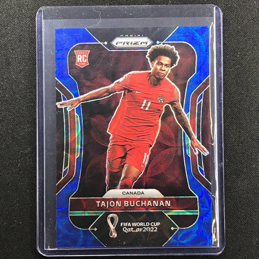 2022 Prizm Fifa World Cup Qatar Tajon Buchanon Rookie Choice Blue 18/135