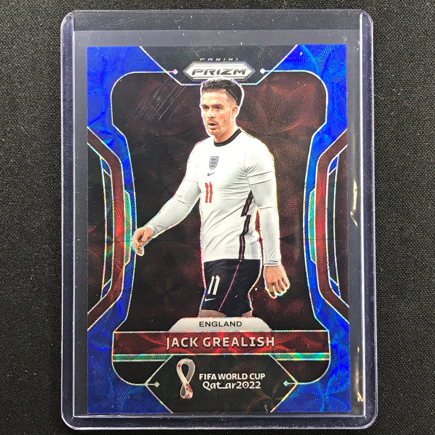 2022 Prizm Fifa World Cup Qatar Jack Grealish Choice Blue Scope 80/135