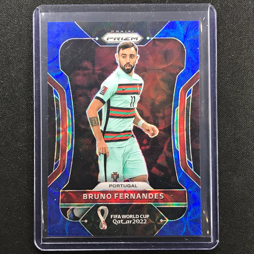2022 Prizm Fifa World Cup Qatar Bruno Fernandes Choice Blue Scope 72/135
