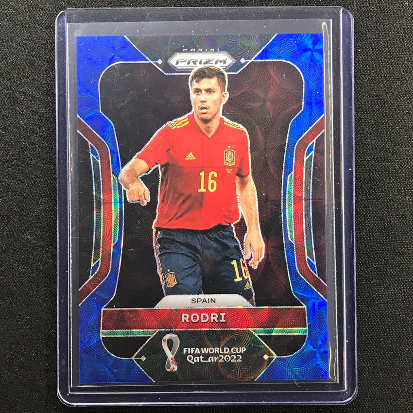 2022 Prizm Fifa World Cup Qatar Rodri Choice Blue Scope 43/135