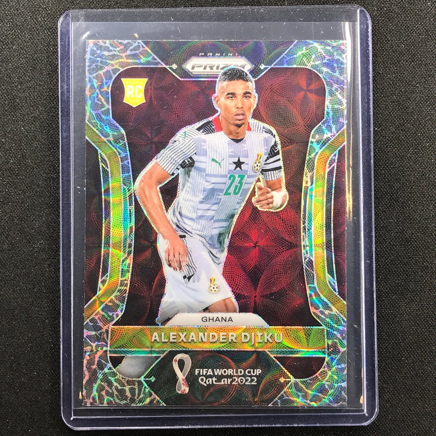 2022 Prizm FIFA World Cup Qatar ALEXANDER DJIKU Rookie Choice Elephant SSP #230