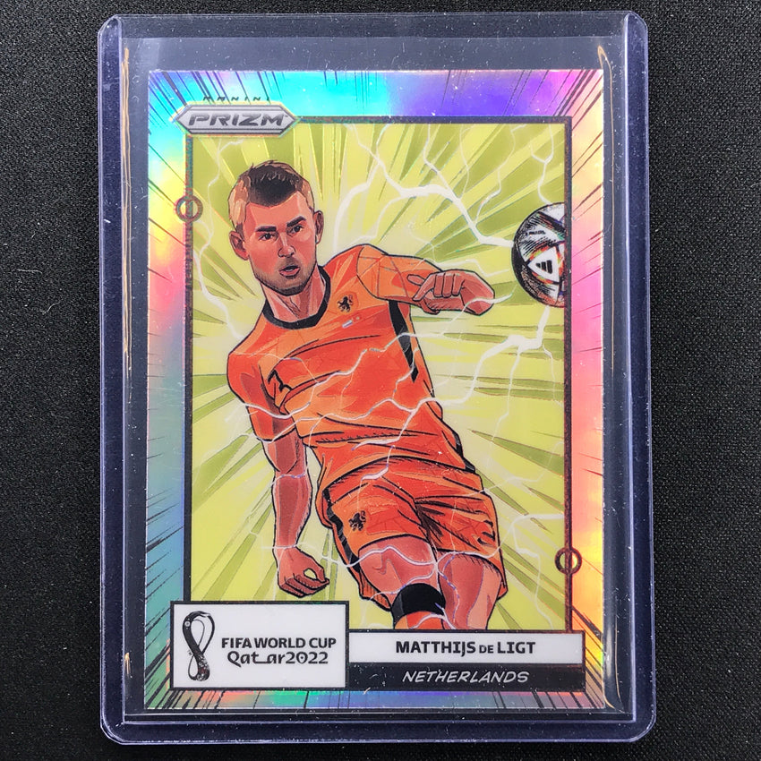2022 Prizm FIFA World Cup Qatar MATTHIJS DE LIGT Manga SSP #13