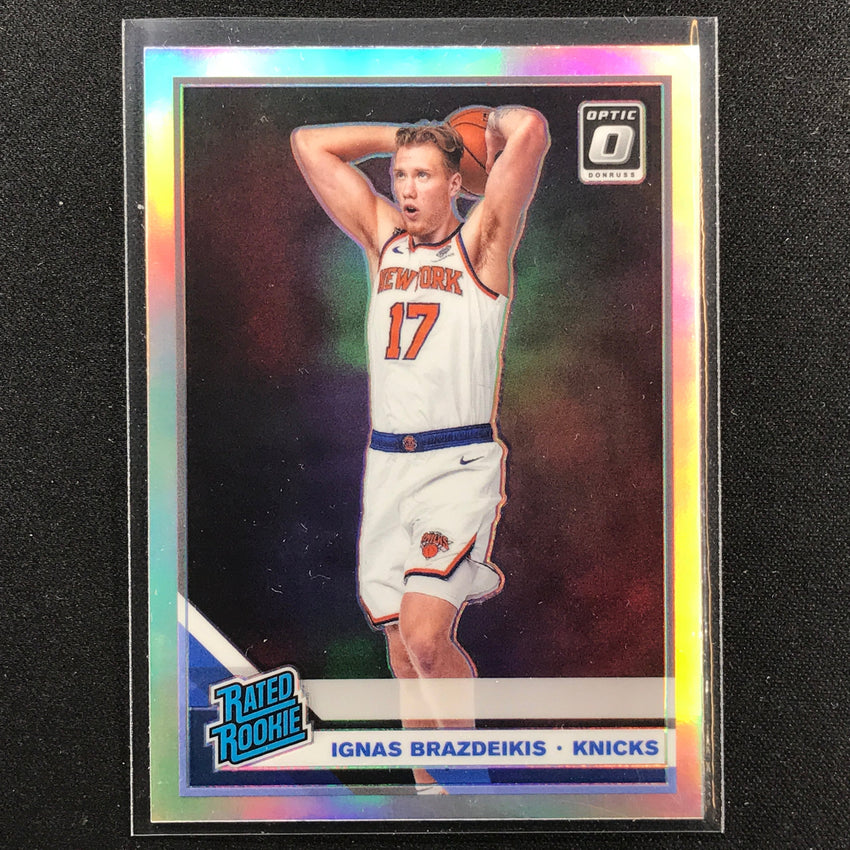 2019-20 Donruss Optic IGNAS BRAZDEIKIS Rated Rookie Holo Silver Prizm #173