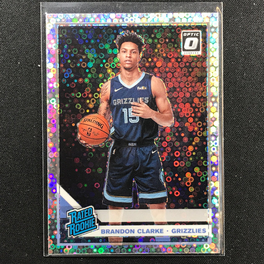 2019-20 Donruss Optic BRANDON CLARKE Rated Rookie Fast Break Silver Disco #194