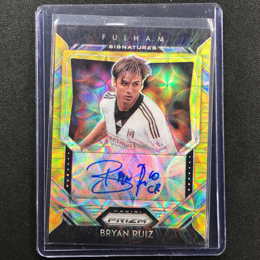 2020-21 Prizm Epl Bryan Ruiz Signatures Auto Choice Gold 7/10