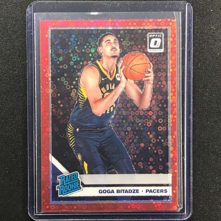 2019-20 Donruss Optic Goga Bitadze Rated Rookie Fast Break Red Disco 4/85