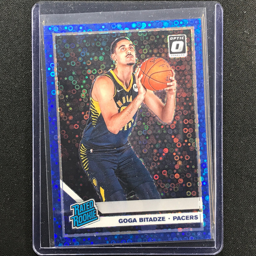 2019-20 Donruss Optic Goga Bitadze Rated Rookie Fast Break Blue Disco 29/50
