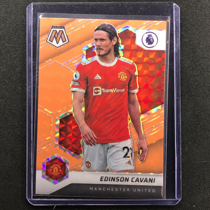 2021-22 Mosaic Epl Edinson Cavani Orange Fluorescent No 144