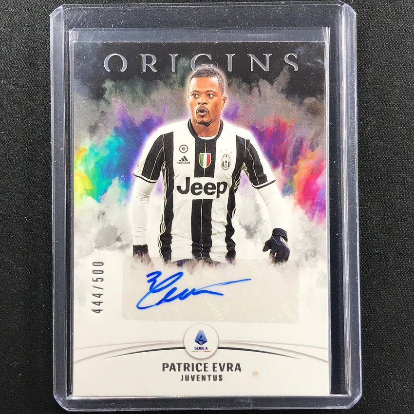 2021-22 Chronicles Serie A Patrice Evra Origins Auto 444/500