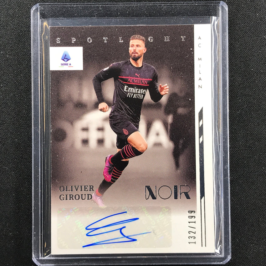 2021-22 Chronicles Serie A Olivier Giroud Noir Spotlight Signatures Auto 132/199