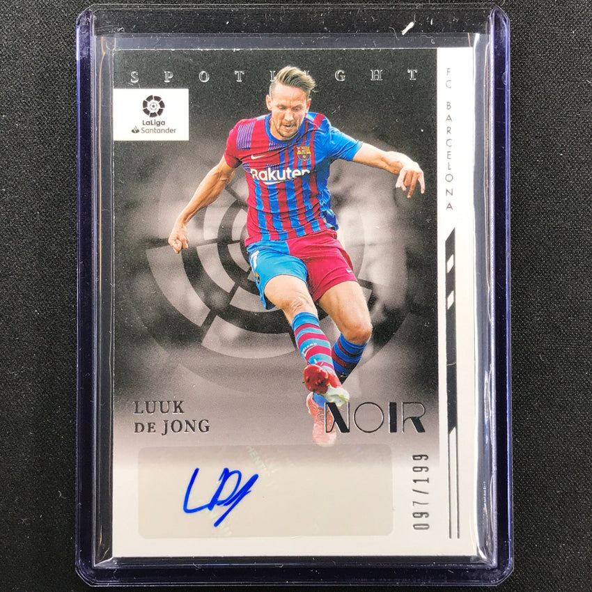 2021-22 Chronicles Laliga Luuk De Jong Noir Spotlight Signatures Auto 97/199