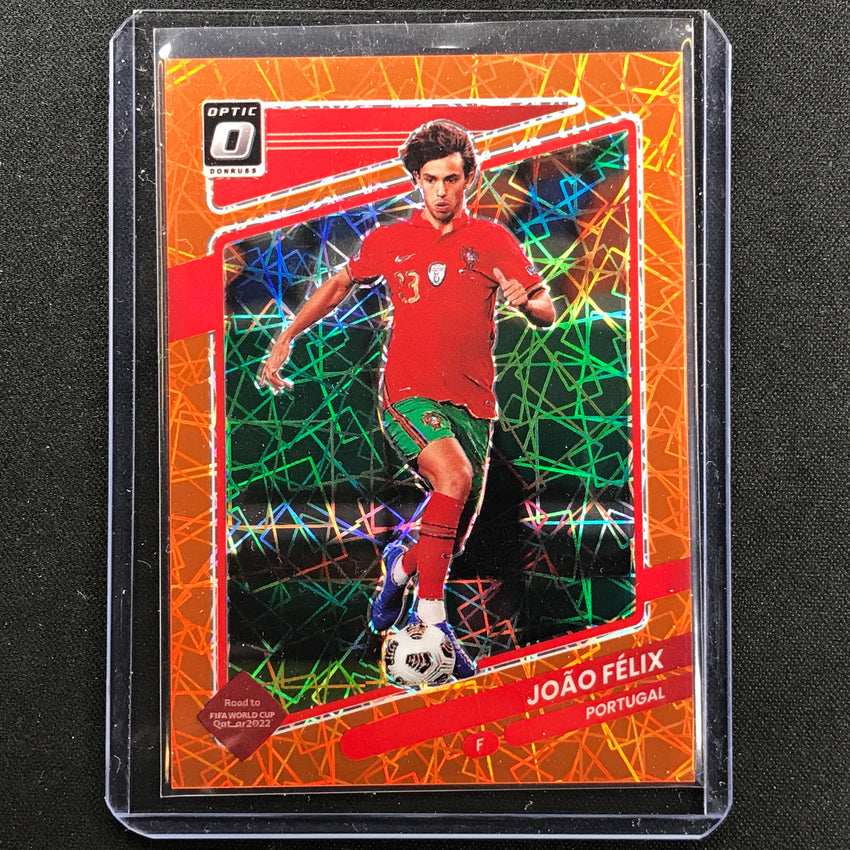 2021-22 Donruss Road To Qatar Joao Felix Optic Orange Velocity 30/49