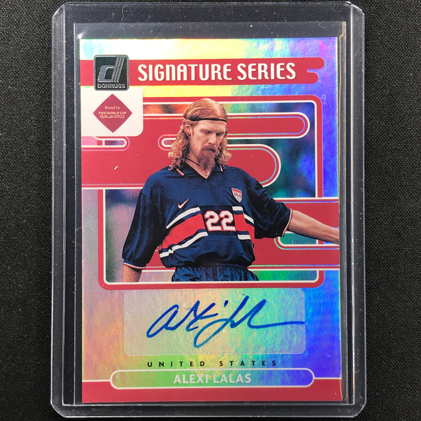 2021-22 Donruss Road To Qatar Alexi Lalas Signature Series Auto No Ala B