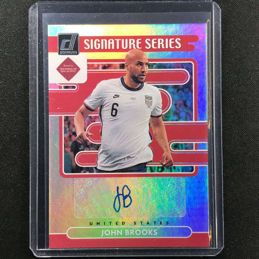 2021-22 Donruss Road To Qatar John Brooks Signature Series Auto No Jbr B