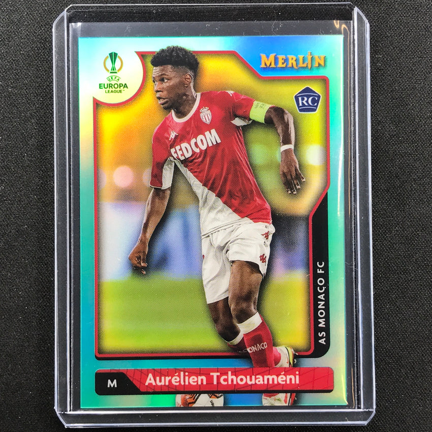 2021-22 Merlin Chrome Uefa Ucl Aurelien Tchouameni Rookie Aqua 116/199