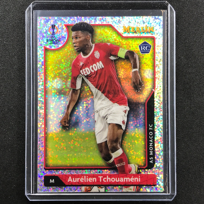 2021-22 Merlin Chrome Uefa Ucl Aurelien Tchouameni Rookie Speckle 1/150