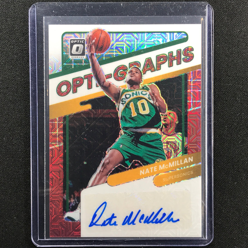2021-22 Donruss Optic NATE MCMILLAN Opti-Graphs Auto Choice Red #NMM