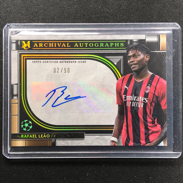 2021-22 Museum Uefa Ucl Rafael Leao Archival Auto Gold 2/50