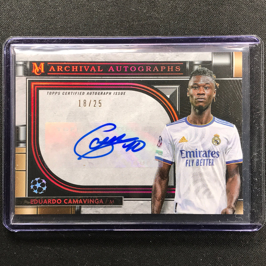 2021-22 Museum Uefa Ucl Eduardo Camavinga Archival Auto Ruby Red 18/25