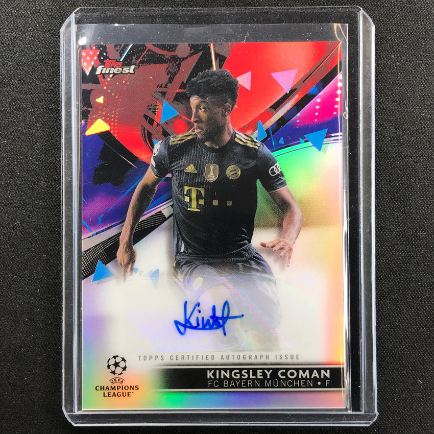 2021-22 Finest Uefa Ucl Kingsley Coman Auto Refractor No Kc