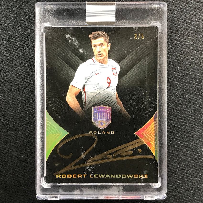 2018 Eminence Robert Lewandowski Eminence Signatures Auto Holo Gold 3/5