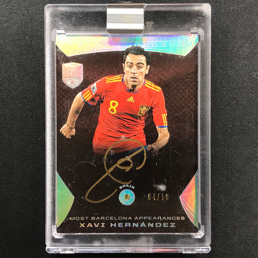 2018 Eminence Xavi Hernandez Record Holders Diamond Gem Auto Holo Silver 4/10