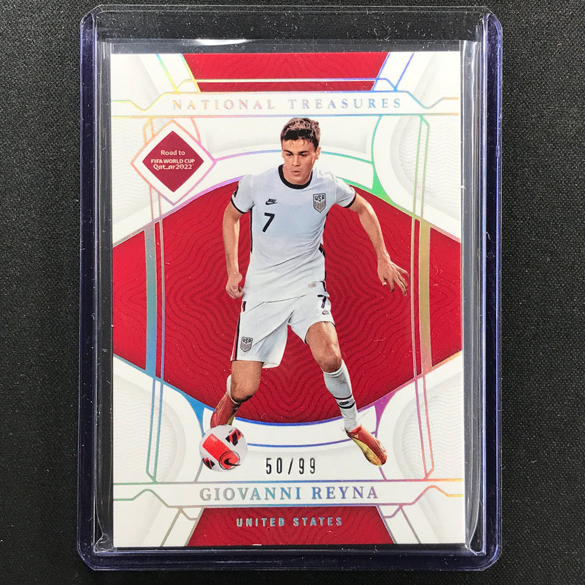 2022 National Treasures World Cup Qatar Giovanni Reyna Base 50/99