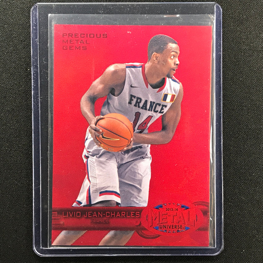 2013-14 Fleer Retro Livio Jean-charles Metal Precious Metal Gems Red 75/150