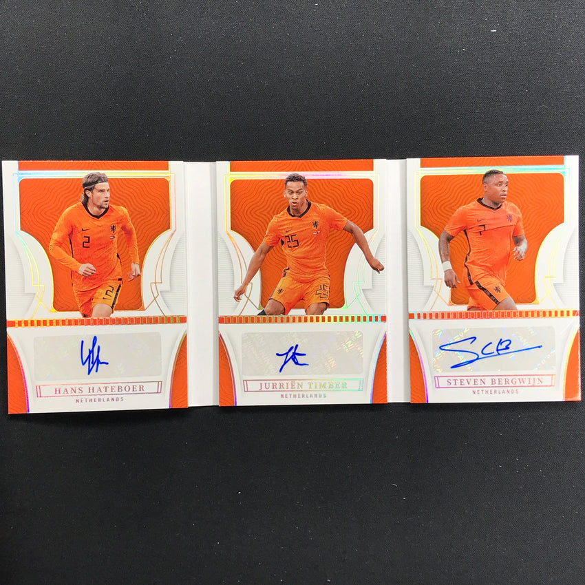 2022 National Treasures World Cup Qatar Timber Bergwijn Triple Auto Booklet 5/49