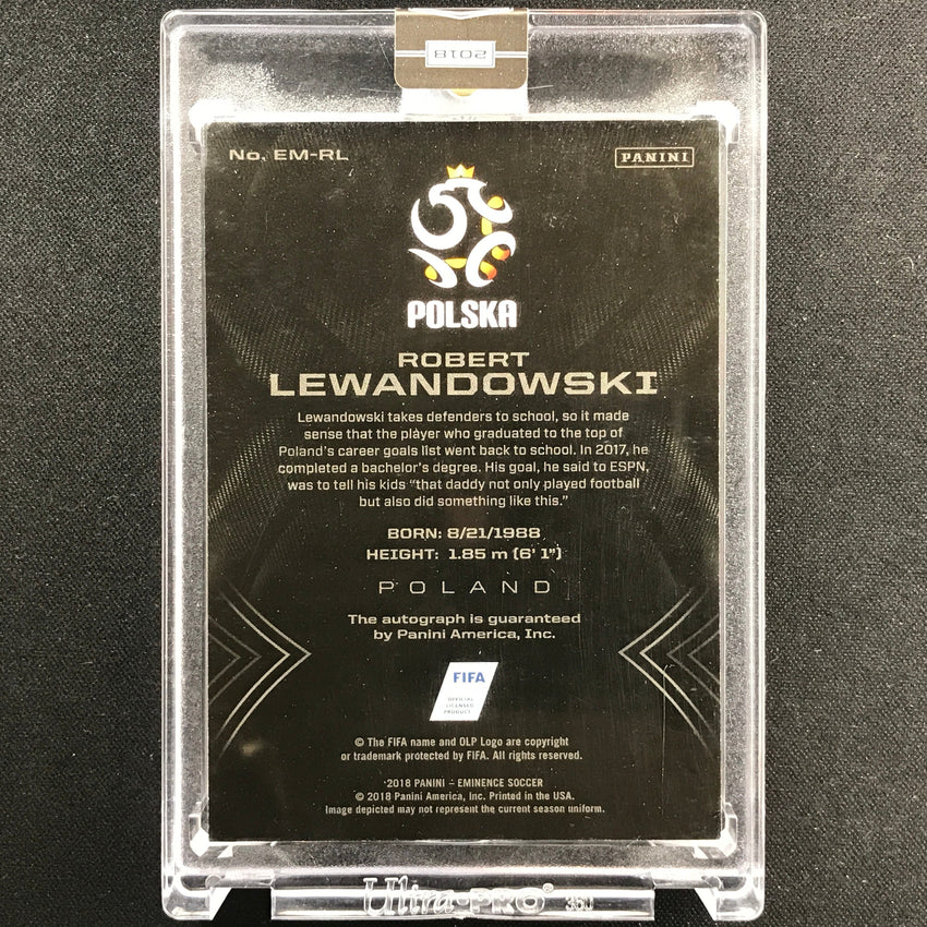 2018 Eminence Robert Lewandowski Eminence Signatures Auto Holo Gold 3/5