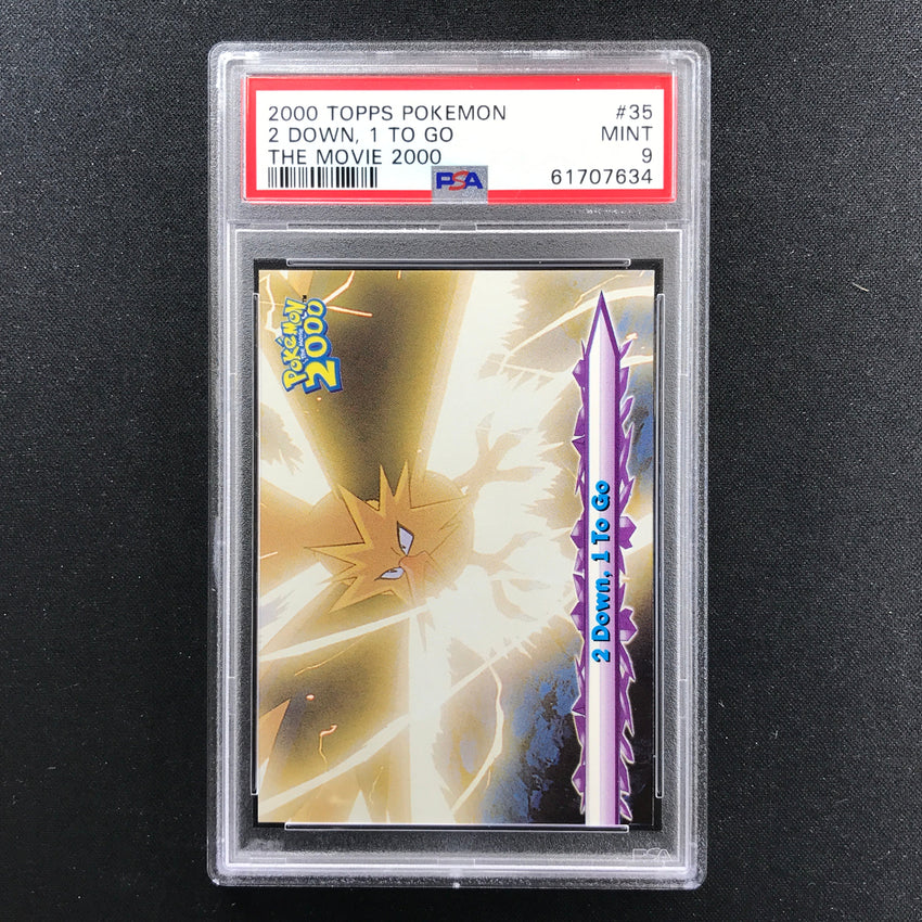 PSA 9 2 Down, 1 to Go - #35 - 2000 Topps Pokemon The Movie 634