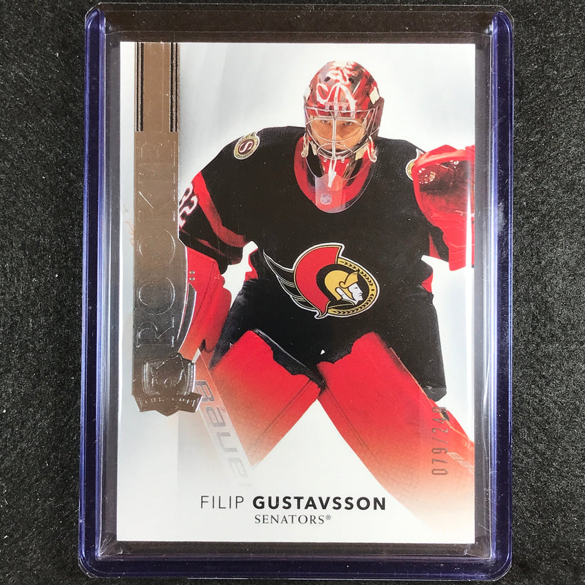 2021-22 The Cup Filip Gustavsson Rookie Base 79/249