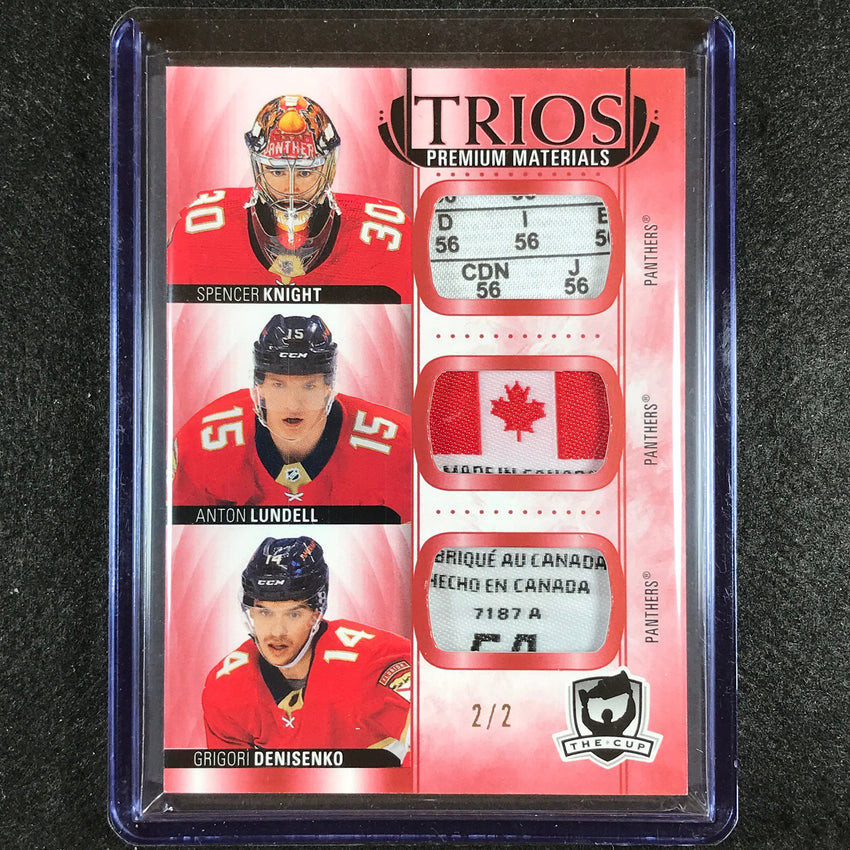 2021-22 The Cup Knight/lundell/denisenko Cup Trios Red Tag Triple Patch 2/2